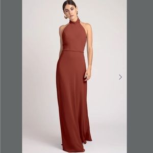 JENNY YOO Brett bridesmaid dress in English rose size 10 petite